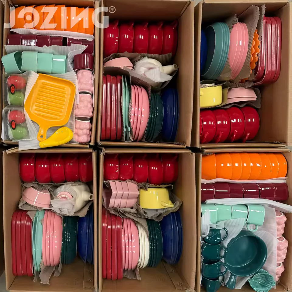 Wholesale Colorful Porcelain Mix Mugs Bowls Plates by the Ton product view