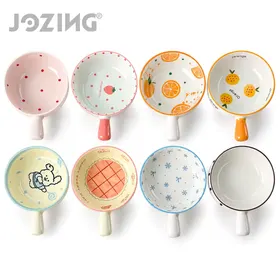 Cute Ceramic Soup and Cereal Bowls with Handles