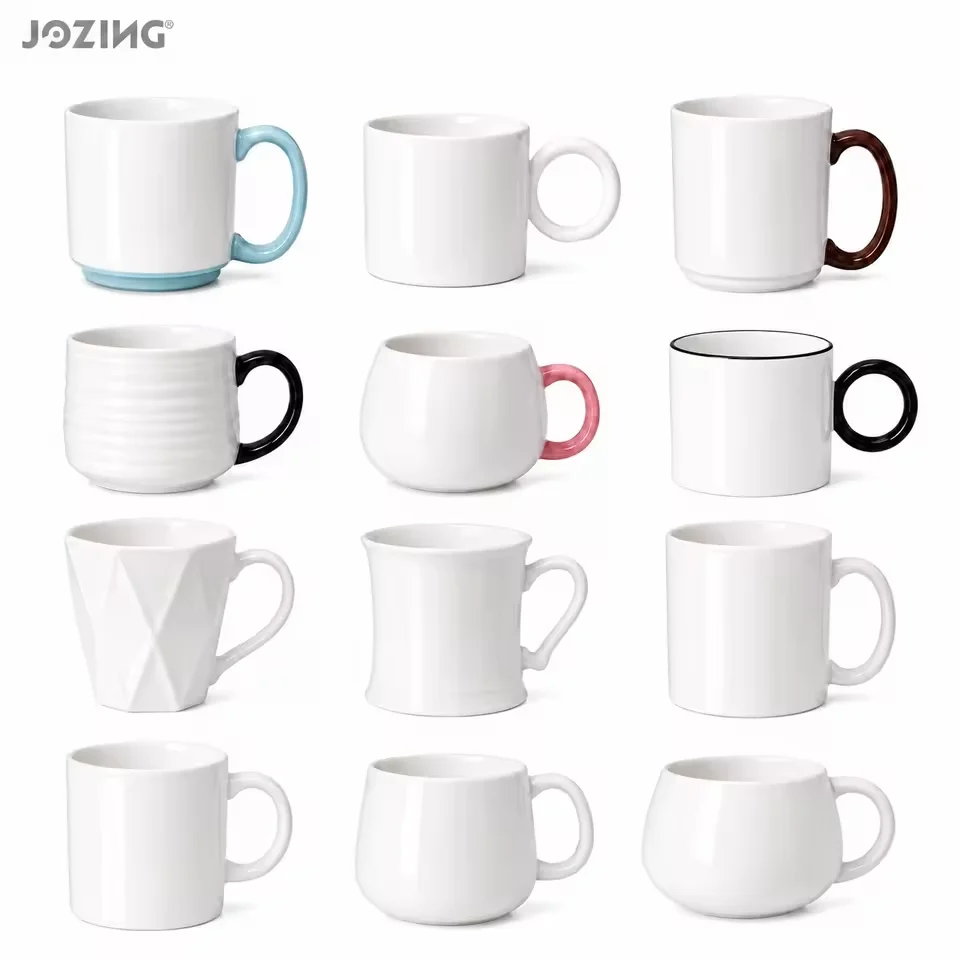 12oz Stock Ceramic Mugs Wholesale product view