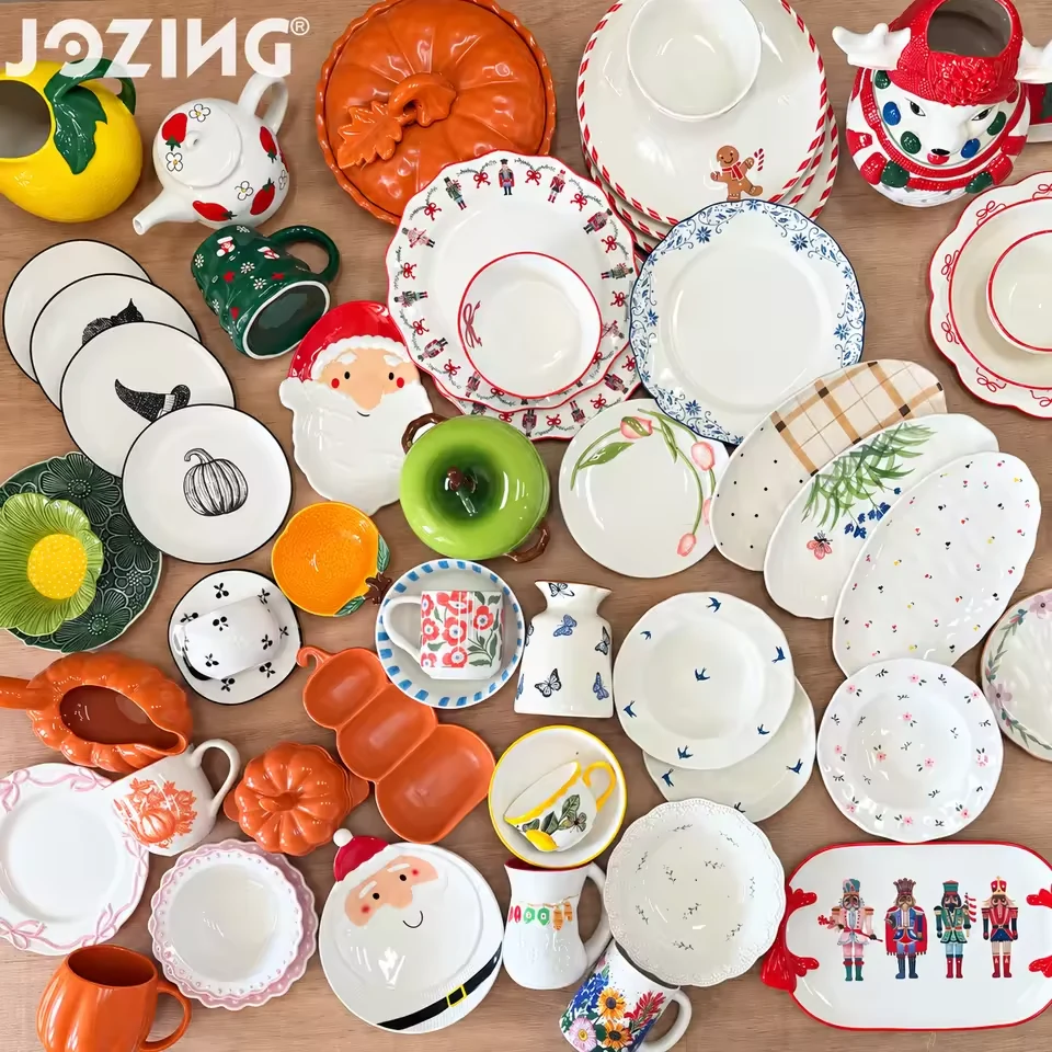 Wholesale Hand-Painted Mixed Ceramic Dinnerware By The Ton product view